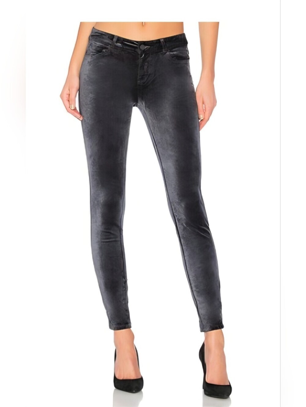 Paige Verdugo Ultra Skinny Velvet jeans in Midnight Slate Size 28!